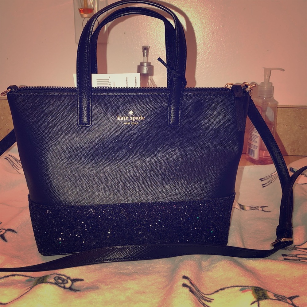 kate spade small black bag BNWT